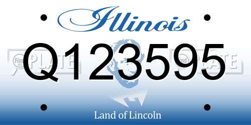 Q123595 Illinois License Plate