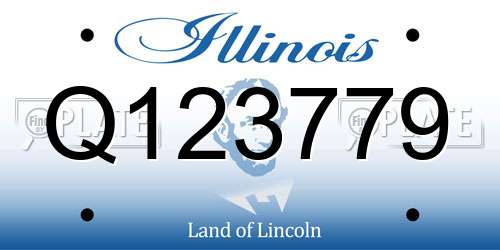 Q123779 Illinois License Plate