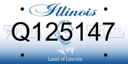 Q125147 Illinois License Plate