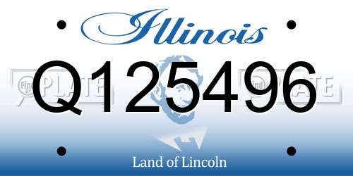 Q125496 Illinois License Plate