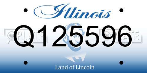 Q125596 Illinois License Plate