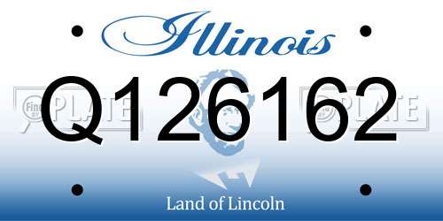 Q126162 Illinois License Plate
