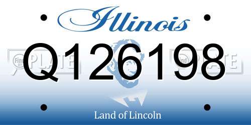 Q126198 Illinois License Plate