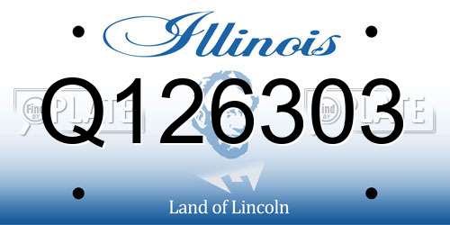 Q126303 Illinois License Plate
