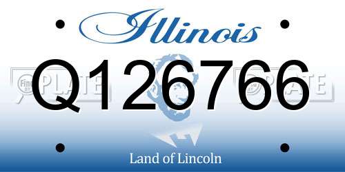Q126766 Illinois License Plate