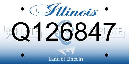 Q126847 Illinois License Plate