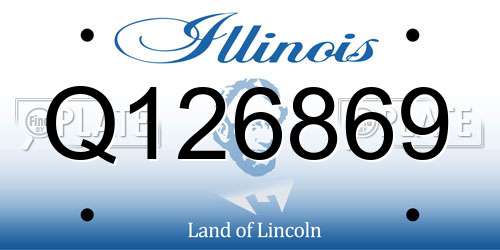Q126869 Illinois License Plate