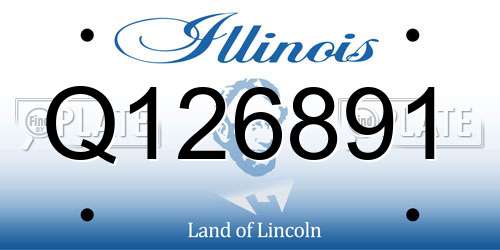 Q126891 Illinois License Plate