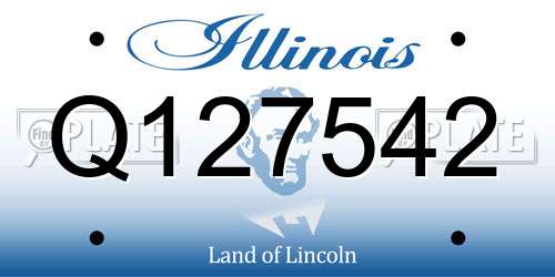 Q127542 Illinois License Plate