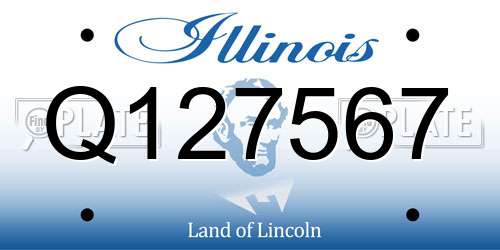 Q127567 Illinois License Plate