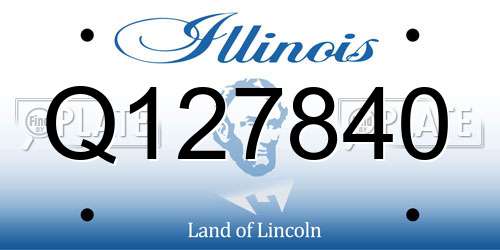 Q127840 Illinois License Plate