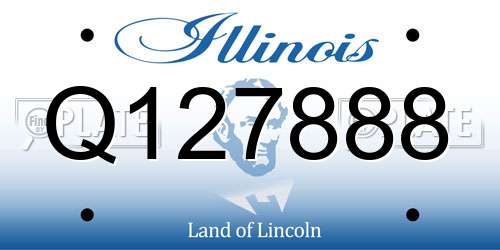 Q127888 Illinois License Plate
