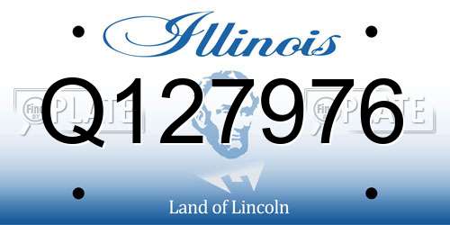 Q127976 Illinois License Plate