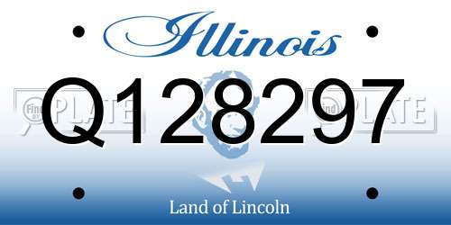 Q128297 Illinois License Plate