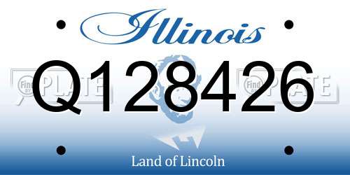 Q128426 Illinois License Plate