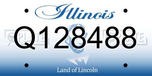 Q128488 Illinois License Plate