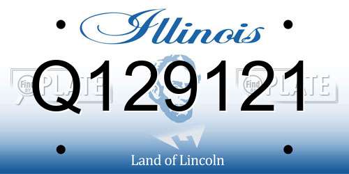 Q129121 Illinois License Plate