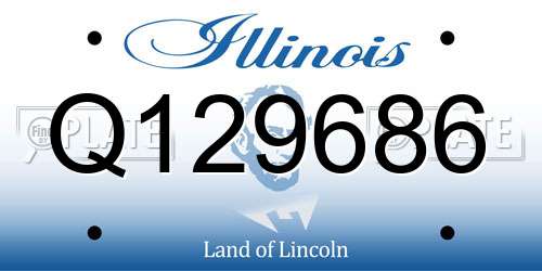 Q129686 Illinois License Plate