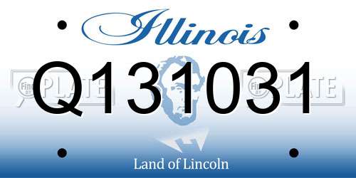 Q131031 Illinois License Plate