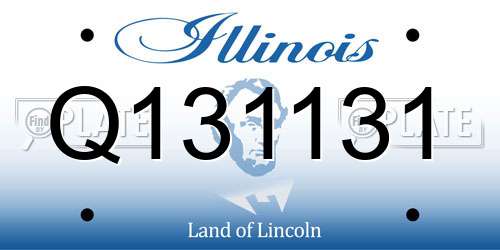 Q131131 Illinois License Plate