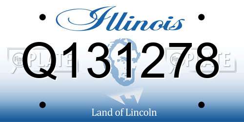 Q131278 Illinois License Plate