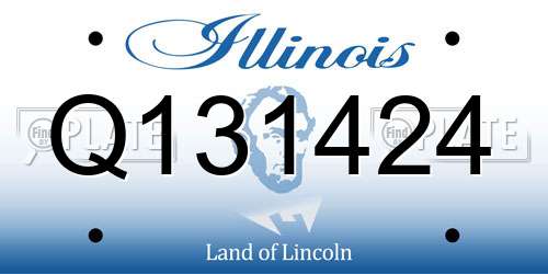Q131424 Illinois License Plate