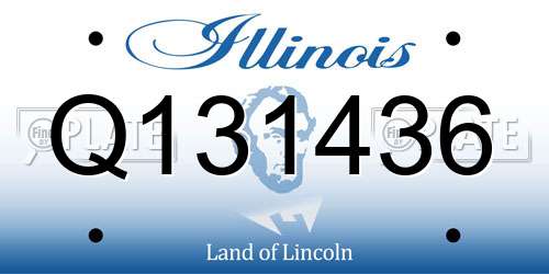Q131436 Illinois License Plate