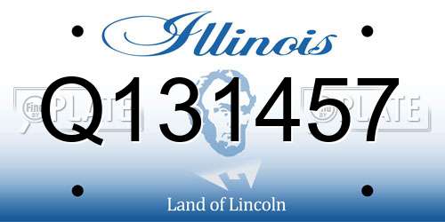 Q131457 Illinois License Plate