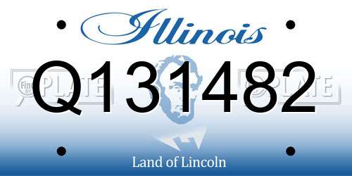 Q131482 Illinois License Plate