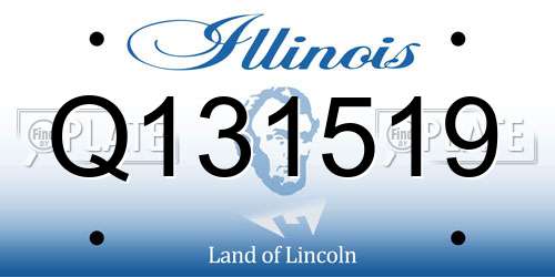 Q131519 Illinois License Plate