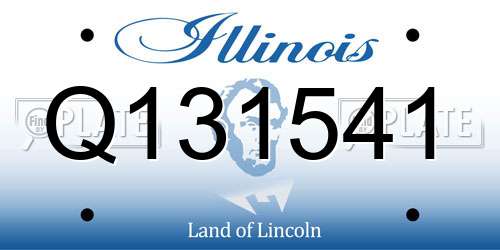 Q131541 Illinois License Plate