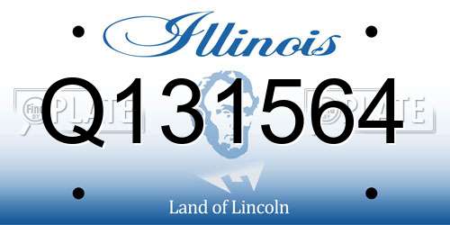 Q131564 Illinois License Plate