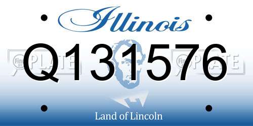 Q131576 Illinois License Plate