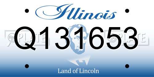 Q131653 Illinois License Plate