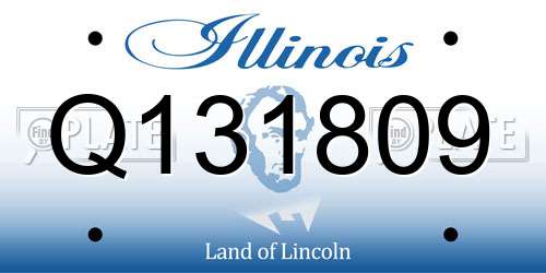 Q131809 Illinois License Plate