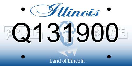Q131900 Illinois License Plate