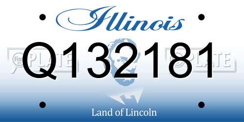 Q132181 Illinois License Plate
