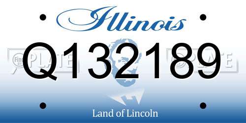 Q132189 Illinois License Plate