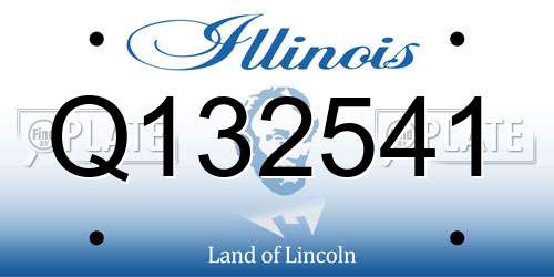 Q132541 Illinois License Plate