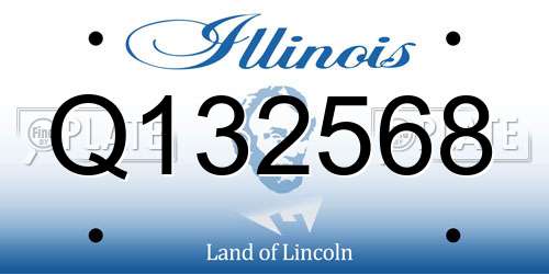 Q132568 Illinois License Plate
