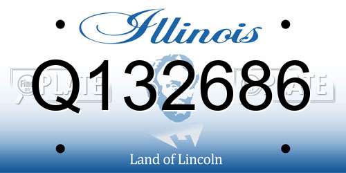 Q132686 Illinois License Plate
