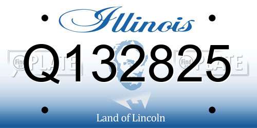 Q132825 Illinois License Plate