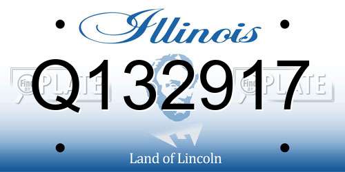Q132917 Illinois License Plate