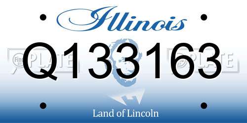 Q133163 Illinois License Plate