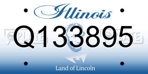 Q133895 Illinois License Plate