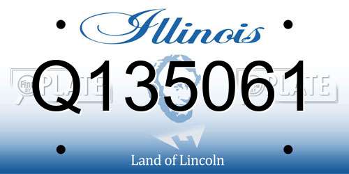 Q135061 Illinois License Plate