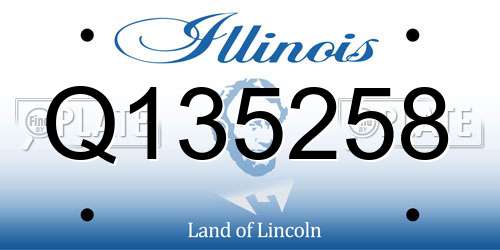Q135258 Illinois License Plate