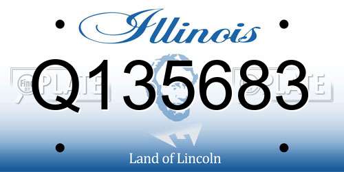 Q135683 Illinois License Plate