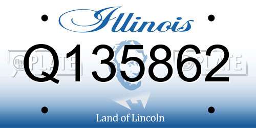 Q135862 Illinois License Plate