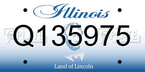 Q135975 Illinois License Plate